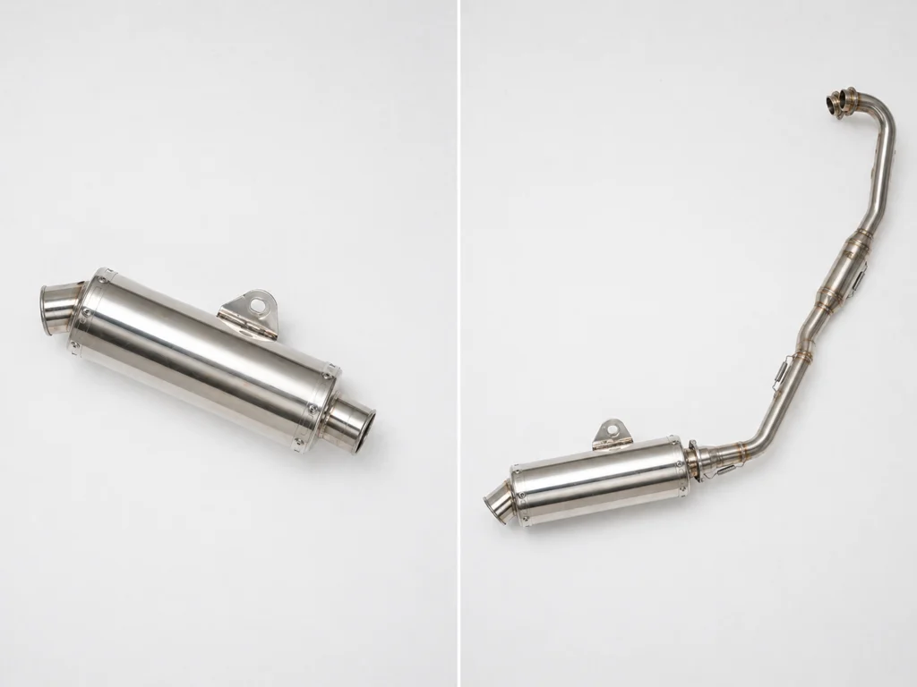 perbedaan knalpot slip-on vs full system Honda BeAT header silencer komponen