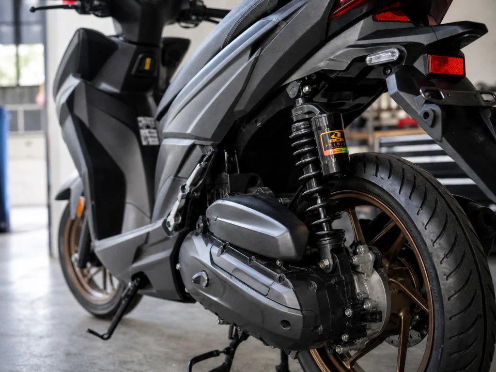 shockbreaker YSS G-Sport Smooth 340mm terpasang Honda Vario 160 belakang